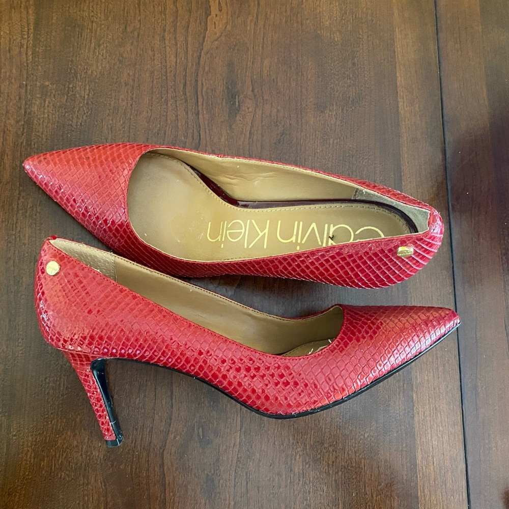 Calvin Klein  red shoes